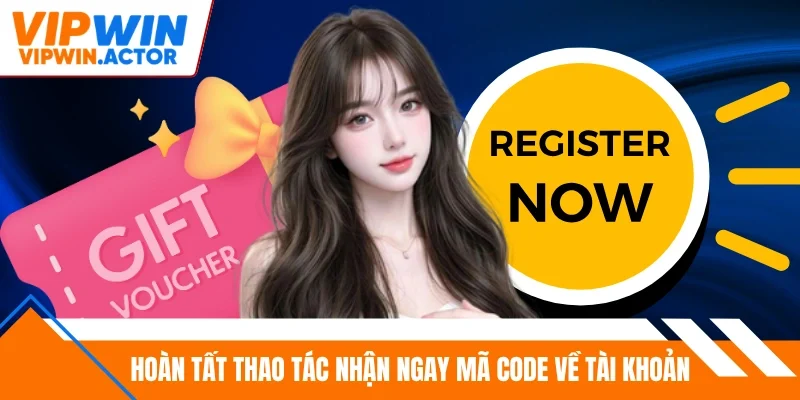 Hoàn tất thao tác nhận ngay mã code về tài khoản