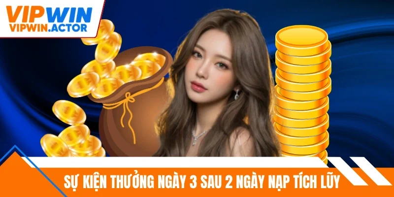 Sự kiện thưởng ngày 3 sau 2 ngày nạp tích lũy